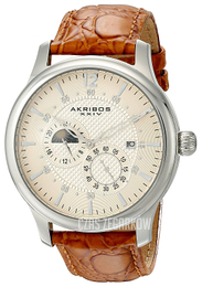 Akribos XXIV Ultimate Szampański/Skóra Ø43 mm AK537SS