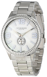 Akribos XXIV Biały/Stal Ø40 mm AK549SS