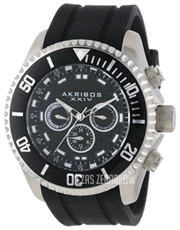 Akribos XXIV Czarny/Guma Ø50 mm AK597SS