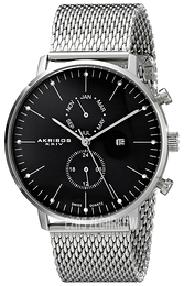 Akribos XXIV Ultimate Czarny/Stal Ø44 mm AK685SSB