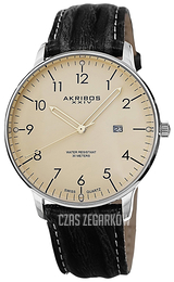 Akribos XXIV Retro Szampański/Skóra Ø40 mm AK715WT