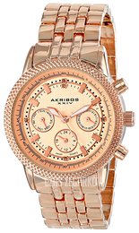 Akribos XXIV Diamond Różowe złoto/Stal w kolorze różowego złota Ø38 mm AK722RG