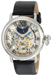 Akribos XXIV Bravura Srebrny/Skóra Ø45 mm AKR451SS