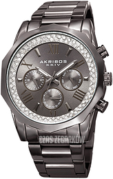 Akribos XXIV Szary/Stal Ø34 mm AK1006RGN