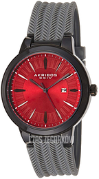 Akribos XXIV Czerwony/Guma Ø45 mm AK1007GN