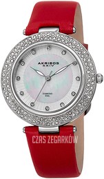 Akribos XXIV Diamond Biały/Skóra Ø36 mm AK1008RD