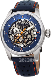 Akribos XXIV Mechanical Niebieski/Skóra Ø46 mm AK1010SSBU