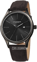 Akribos XXIV Czarny/Skóra Ø44 mm AK1019BK