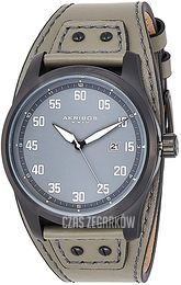 Akribos XXIV Szary/Skóra Ø46 mm AK1024GN