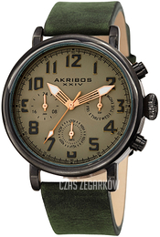Akribos XXIV Multi-Function Beżowy/Skóra Ø42 mm AK1028GN