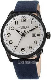 Akribos XXIV Seude Biały/Skóra Ø40 mm AK1029BU