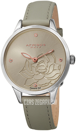 Akribos XXIV Diamond Szary/Skóra Ø35 mm AK1047GY