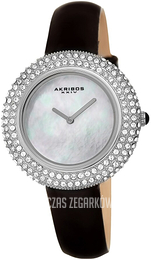 Akribos XXIV Crystal Biały/Skóra Ø36 mm AK1049SSB