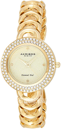 Akribos XXIV Diamond Żółte złoto/Stal w odcieniu złota Ø36 mm AK1050YG