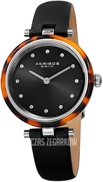 Akribos XXIV Crystal Czarny/Skóra Ø34 mm AK1052BK