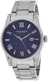 Akribos XXIV Niebieski/Stal Ø41 mm AK1056SSBU
