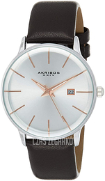 Akribos XXIV Classic Srebrny/Skóra Ø40 mm AK1064SS