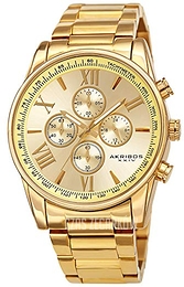 Akribos XXIV Zloty/Stal Ø45 mm AK1072