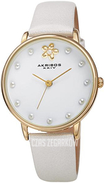 Akribos XXIV Fashion Biały/Skóra Ø34 mm AK1084WT