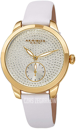 Akribos XXIV Classic Srebrny/Skóra Ø34 mm AK1089WT