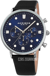 Akribos XXIV Chrono Niebieski/Skóra Ø42 mm AK1090BUBK