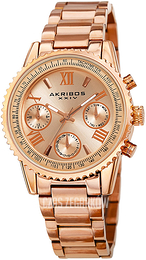 Akribos XXIV Multi-Function Różowe złoto/Stal w kolorze różowego złota Ø37 mm AK1100RG