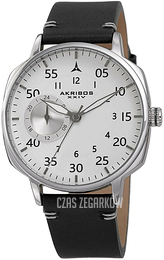 Akribos XXIV Analog Biały/Skóra Ø42 mm AK1109SS