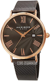 Akribos XXIV Classic Szary/Stal Ø40 mm AK1110GNR