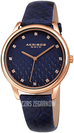 Akribos XXIV Crystal Niebieski/Skóra Ø35 mm AK1115RGBU
