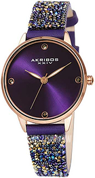 Akribos XXIV Rocks And Medley Purpurowy/Skóra Ø36 mm AK1120PU