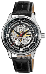 Akribos XXIV Szkieletowa tarczy/Skóra Ø40 mm AK410SS