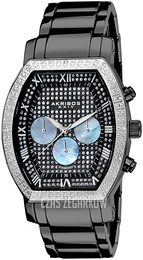 Akribos XXIV Diamond Czarny/Stal AK458BK