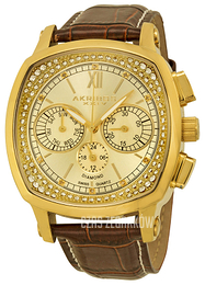 Akribos XXIV Grandiose Szampański/Skóra AK462YG