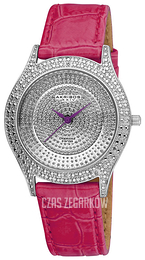 Akribos XXIV Brillianaire Srebrny/Skóra Ø35.7 mm AK464PU