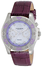 Akribos XXIV Ultimate Biały/Skóra Ø40 mm AK483PU