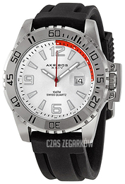 Akribos XXIV Essential Srebrny/Guma Ø44 mm AK492SS