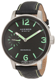 Akribos XXIV Essential Czarny/Skóra Ø45.6 mm AK495GN