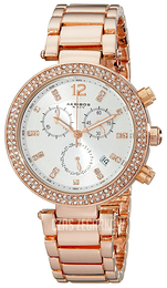 Akribos XXIV Diamond Srebrny/Stal w kolorze różowego złota Ø39 mm AK529RG