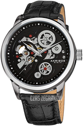 Akribos XXIV Czarny/Skóra Ø44 mm AK538BK