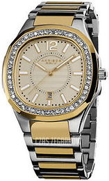 Akribos XXIV Crystal Beżowy/Stal w odcieniu złota AK550TTG7