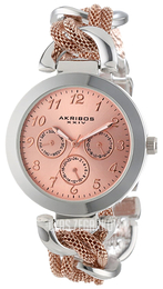 Akribos XXIV Multi-Function Różowe złoto/Stal w kolorze różowego złota Ø38 mm AK564TTR