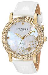 Akribos XXIV Diamond Biały/Skóra Ø39 mm AK580YG