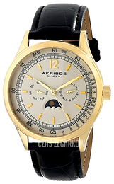 Akribos XXIV Retro Kremowy/Skóra Ø44 mm AK638YG