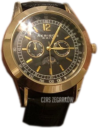 Akribos XXIV Retro Czarny/Skóra Ø43 mm AK666XYGB