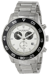 Akribos XXIV Ultimate Srebrny/Stal Ø45 mm AK669SSW