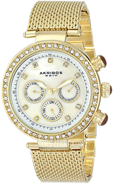 Akribos XXIV Biały/Stal w odcieniu złota Ø38 mm AK682YG