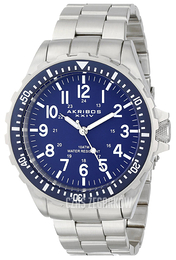 Akribos XXIV Essential Niebieski/Stal Ø50 mm AK689BU