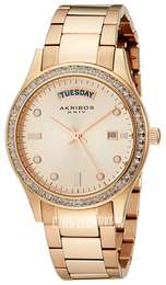 Akribos XXIV Impeccable Różowe złoto/Stal w kolorze różowego złota Ø36 mm AK691RG