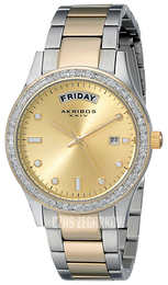 Akribos XXIV Impeccable Żółte złoto/Stal Ø36 mm AK691TTG