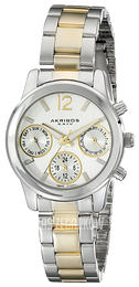Akribos XXIV Ultimate Srebrny/Stal w odcieniu złota Ø30 mm AK709TTG